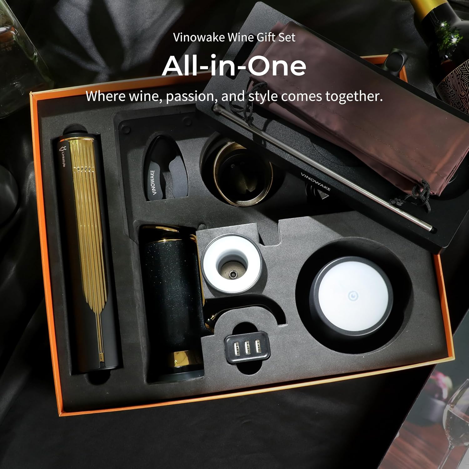 VINOWAKE Premior Wine Gift Set